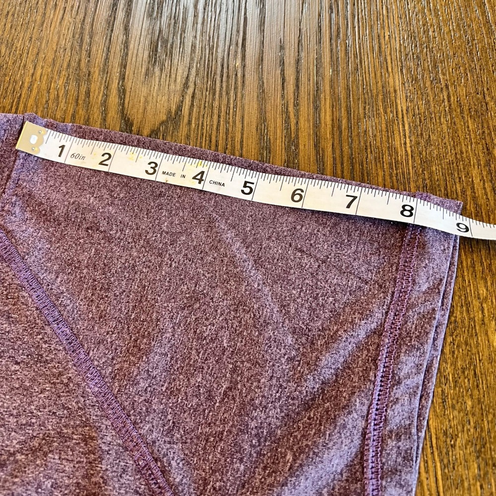 Beverly Hills Polo Club Active Top Purple Polyester Spandex Athletic Heather L - Picture 6 of 7